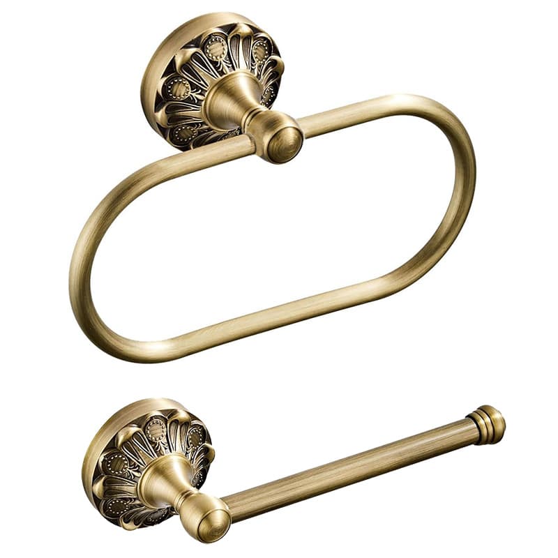 Antique Brass Towel Ring